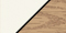 White Exterior with Oak Interior Color Swatch